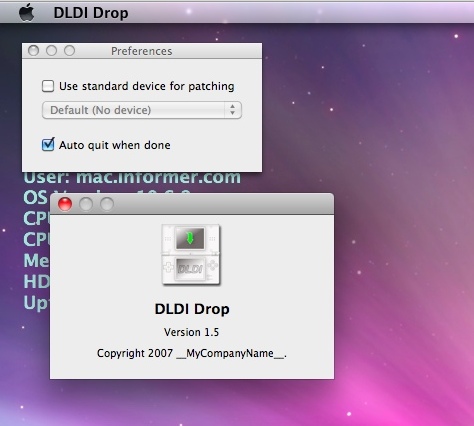 DLDI Drop 1.5 : Main window
