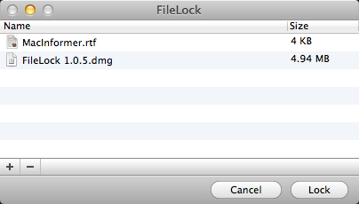 File Locker - Hide&Lock Files 1.0 : File List