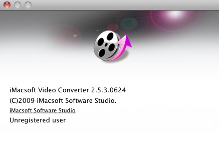 iMacsoft Video Converter 2.5 : About window