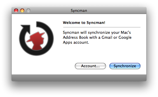 Syncman 1.2 : Main window