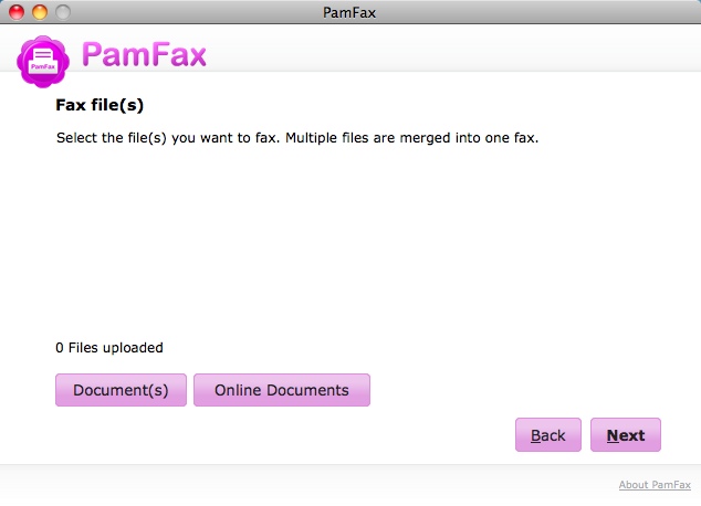 PamFax 3.4 : Sending Documents