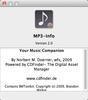 MP3-Info 2.0 : About