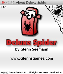 Deluxe Spider 1.1 : About window