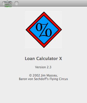 Loan Calc - X 2.3 : Main Window