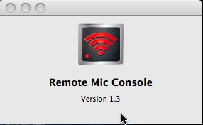 Remote Mic Console 1.3 : Main window