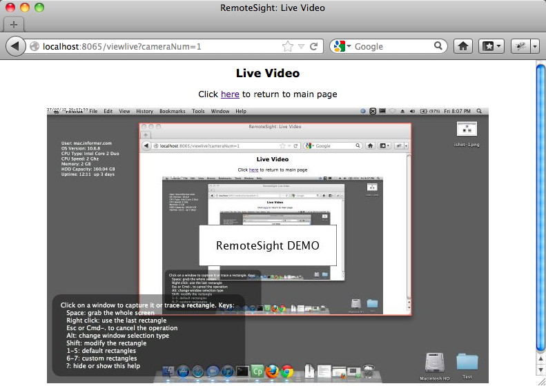 RemoteSight 1.1 : View the screen