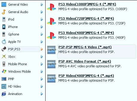 iTool Video Cutter 1.0 : Selecting Output Format