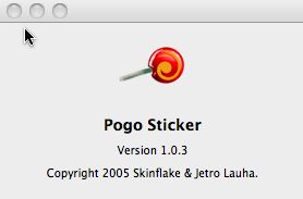 Pogo Sticker 1.0 : Main window