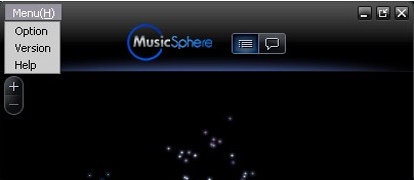 MusicSphere 1.0 : Main windows