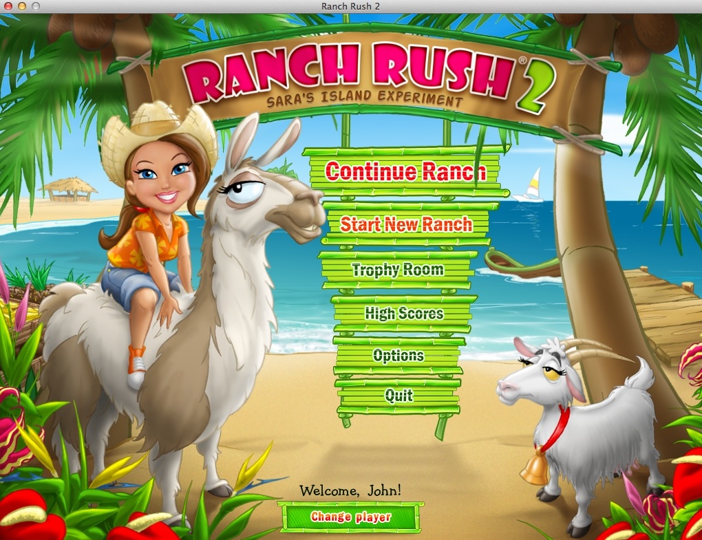 Ranch Rush 2 - Sara's Island Experiment 2.0 : Main Menu