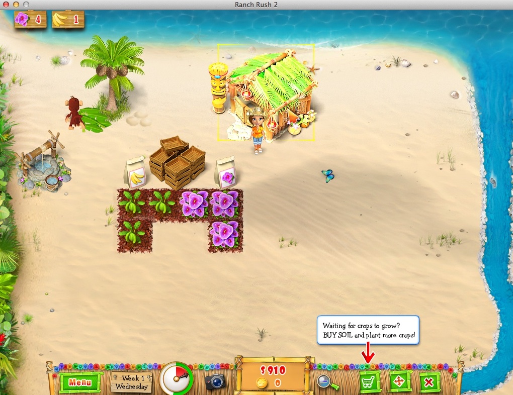 Ranch Rush 2 - Sara's Island Experiment 2.0 : Gameplay Window