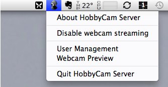 HobbyCamServer 1.3 : Main window