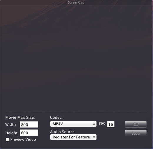 ScreenCapture 1.0 : Main Window