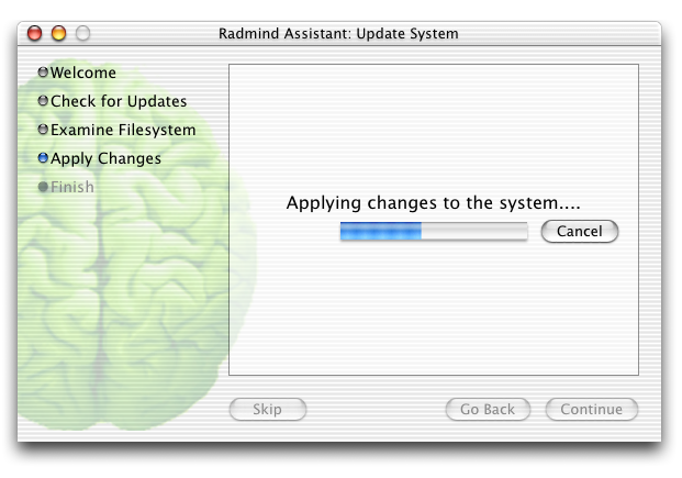 Radmind Assistant 0.9 : Main window