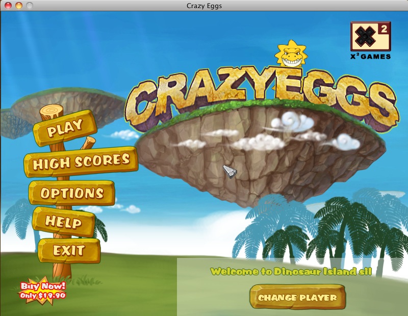 CrazyEggs 1.1 : Main menu
