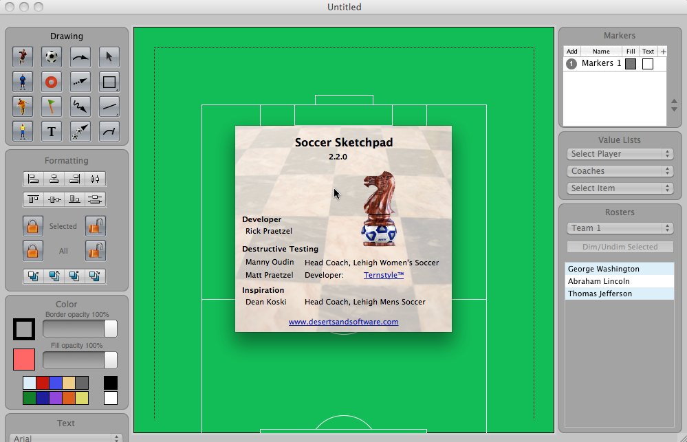 Soccer Sketchpad 2.2 : Main Window