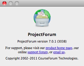ProjectForum 7.0 : Main window