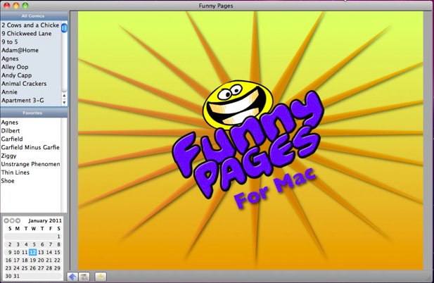 Funny Pages for Mac 1.5 : Main window