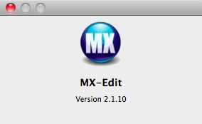 MX-Edit 2.1 : Main window
