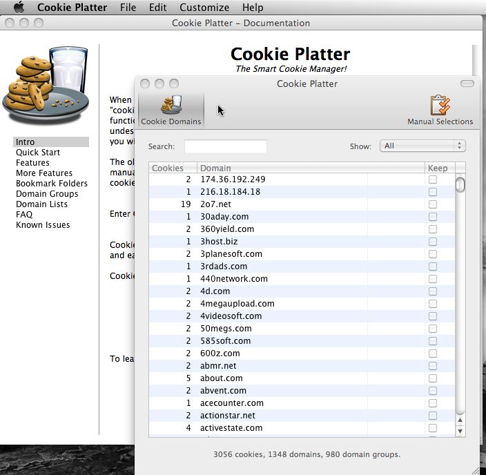 Cookie Platter 1.1 : Main window