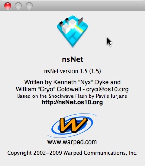 nsNet (Spiel) 1.5 : Main window