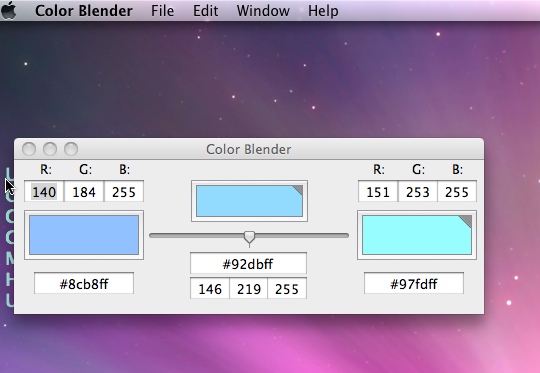 Color Blender 1.2 : General View