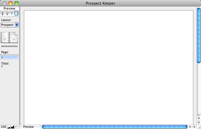 Prospect Keeper 9.0 : Main windows