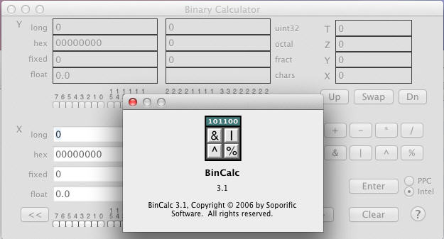 BinCalc 3.1 : Main Window