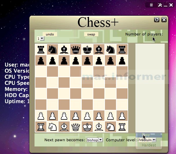 Chess+ 1.3 : Main window
