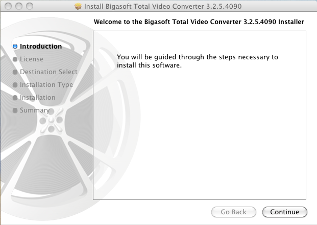 Bigasoft Total Video Converter 3.2 : Installation