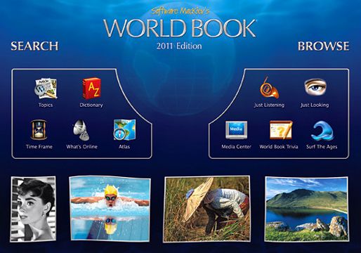 World Book 11.0 : Home screen