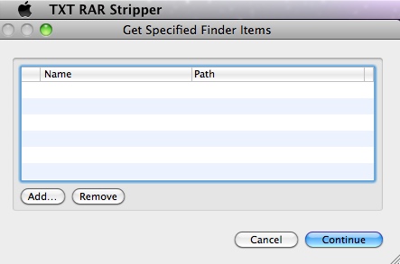 TXT RAR Stripper 1.0 : Main windows