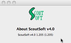 ScoutSoft v4 4.0 : Main window