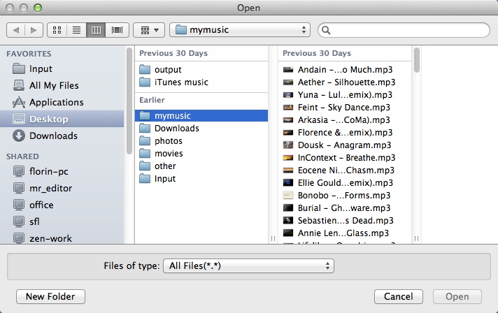 ImTOO iPhone Ringtone Maker 3.2 : Selecting Input File