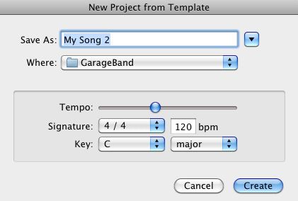 GarageBand 6.0 : Project Detail