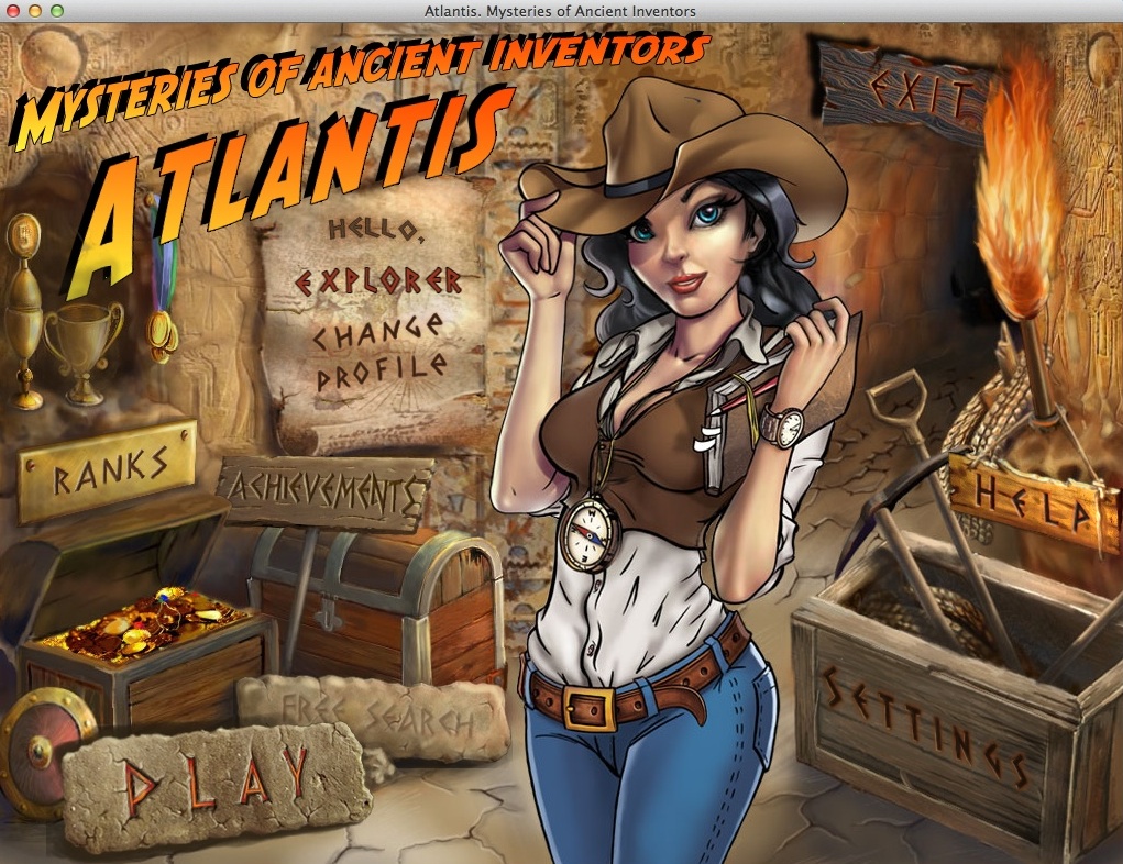 Atlantis: Mysteries of Ancient Inventors : Main Menu