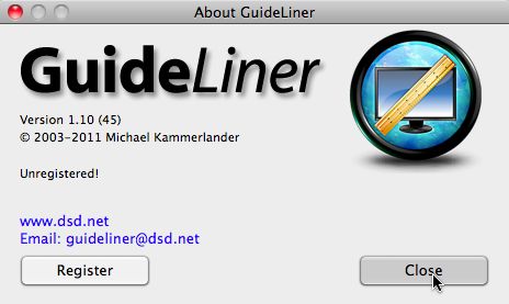 GuideLiner 1.1 : Main window