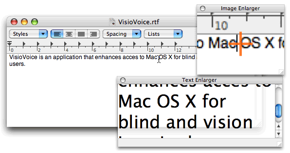 VisioVoice 1.2 : Main interface
