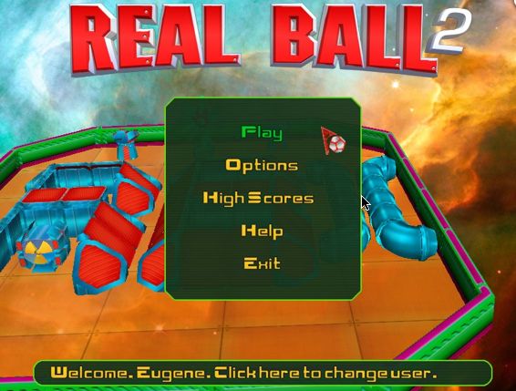 Real Ball II 1.5 : Main window