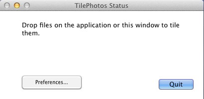 TilePhotos 1.0 : Main Window