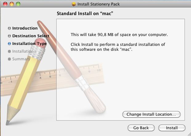 Stationery Pack 2.8 : Trial Package Installation