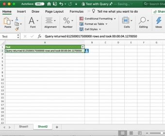 Query in Excel