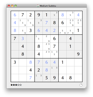 Uni Sudoku 1.1 : Main window