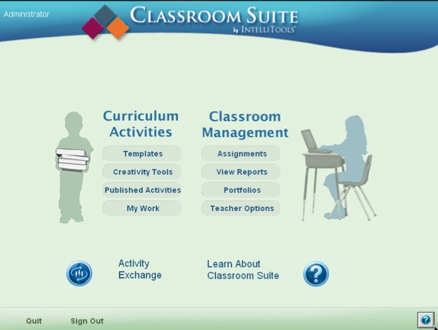 Classroom Suite 4.0 : Main window