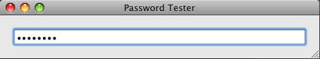 Password Tester 1.0 : Main Window