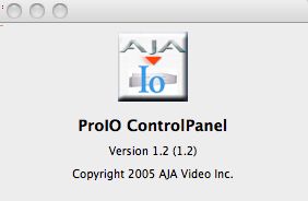 ProIO ControlPanel 1.2 : Main window