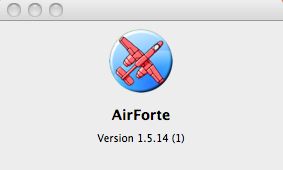AirForteDemo 1.5 : Main window