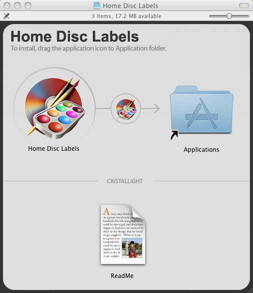 Home Disc Labels 1.9 : Installation Dialog v 1.9