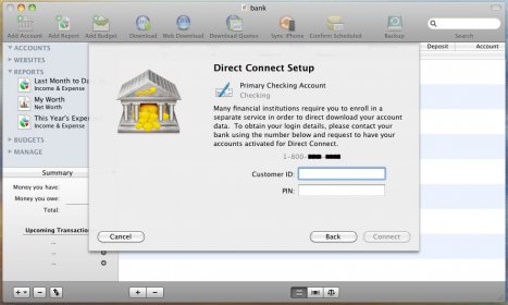 Direct Connect Dialog