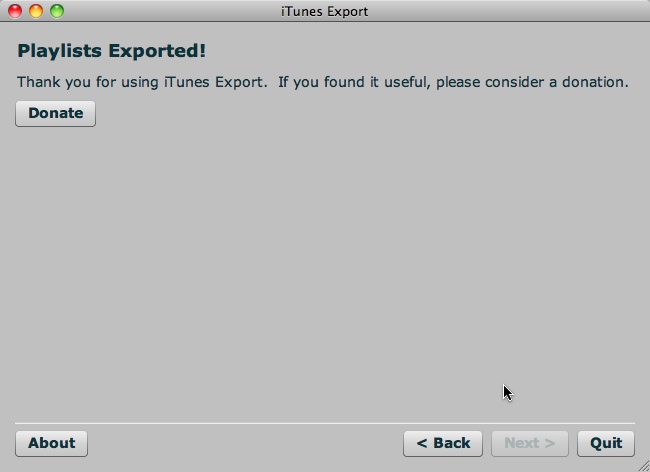 iTunesExport 2.2 : General View